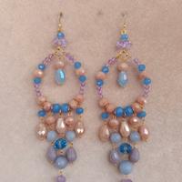 orecchini chandelier artigianali 