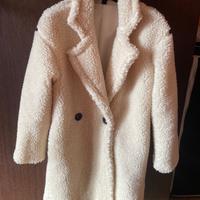 Cappotto teddy bianco