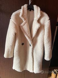 Cappotto teddy bianco