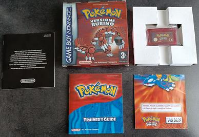 Pokemon Versione Rubino GameBoy Advance, completo