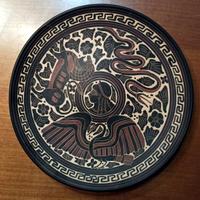 Piatto Ceramica Personaggio Mitologico Greco