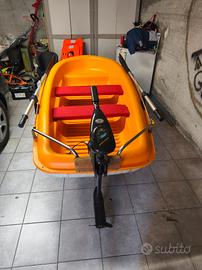 barchino BIC con motore minnkota