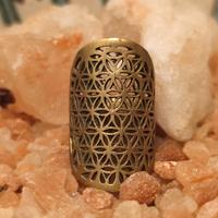 Anello in ottone Fiore della Vita