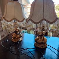 Lampade abat-jour coppia da comodino