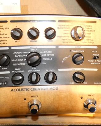 Pedaliera per chitarra acustica Zoom AC-3