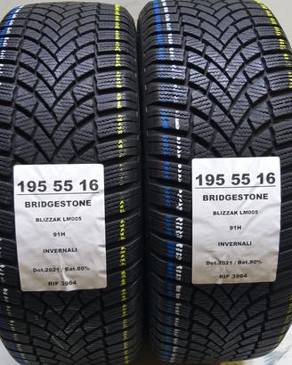 2 GOMME 195 55 16 BRIDGESTONE RIF3964
