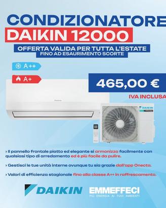Climatizzatore Daikin 12000 btu