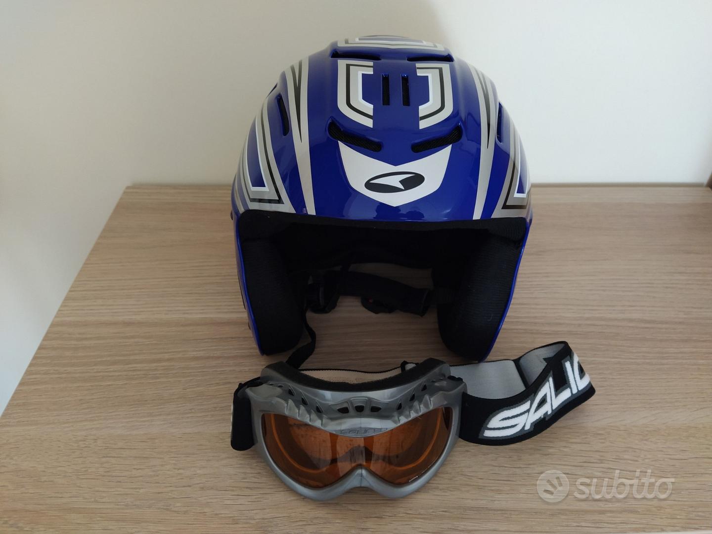 Casco sci Axo bambino 54/56 cm e occhiali Salice - Sports In vendita a Parma