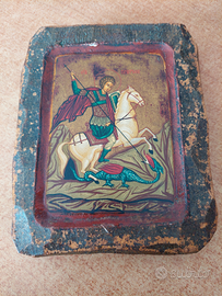 Icona Bizantina dipinta su Legno