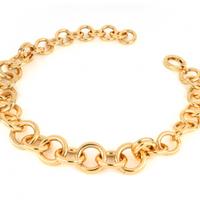 UNOAERRE Collana in bronzo dorato 