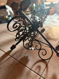 lampadario in ferro battuto