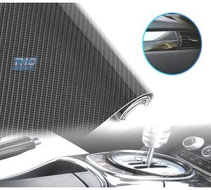 VINILE ADESIVO IN CARBONIO 5D NERO LUCIDO