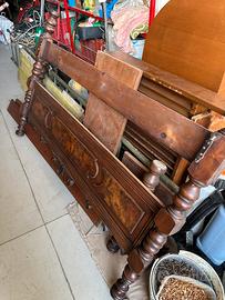 Struttura letto matrimoniale intersiato