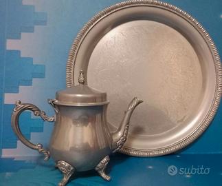 Teiera + vassoio     8 euro