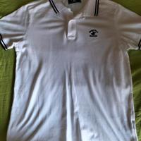 Polo "Beverly Hills Polo Club" bianca dettagli blu