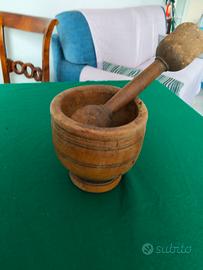 mortaio in legno
