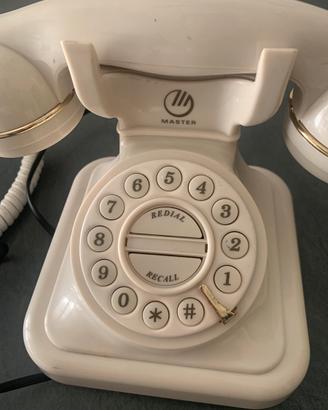 Telefono a tastiera colore panna funzionante