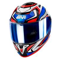 CASCO INTEGRALE MOTO GIVI 50.9 ATOMIC BLU ROSSO