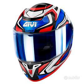 CASCO INTEGRALE MOTO GIVI 50.9 ATOMIC BLU ROSSO