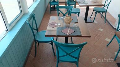 TAVOLI E SEDIE INTERNI ESTERNI RISTORAZIONE BAR 