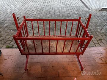 Culla Antica Legno 1970