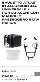 Bauletto atlas unitgarage per bmw r12 g/s