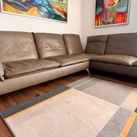 Divano di design in vera pelle - Beige gray