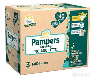 Pannolini Pampers baby dry Confenzioni chiuse