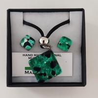 Collana Orecchini Vetro Murano