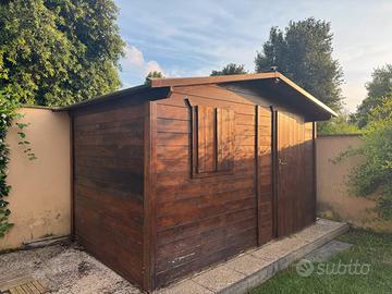 Casetta giardino in legno 250x390