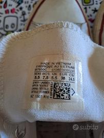 converse all star tela bianche da donna