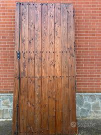 Portone legno massello