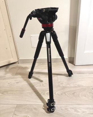 Manfrotto MK055 Pro3 + testa fluida MVH502