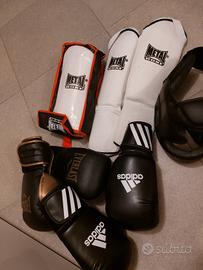 Guantoni parastinchi e casco