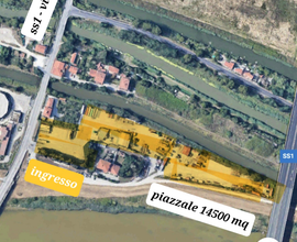 Affitto piazzale 14500 mq tra Pisa e Livorno