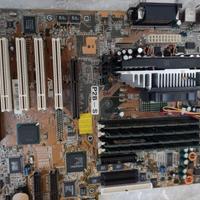 Scheda 370 Pentium III vintage retro funzionante