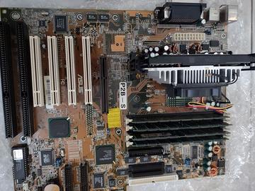 Scheda 370 Pentium III vintage retro funzionante
