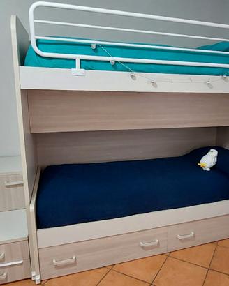 Letto a castello scorrevole