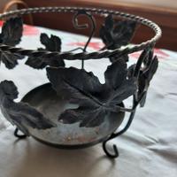 Porta vaso in ferro battuto