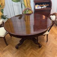 Elegante Tavolo Antico Luigi Filippo (1800) 12 pst