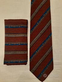 Cravatta con foulard taschino Pura Seta - RICHE