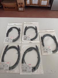 Cavi fibra ottica audio 5 pezzi 