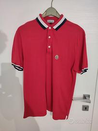 riproduzione polo  Moncler uomo rossa