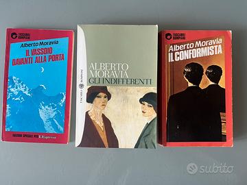 3 Libri di Alberto Moravia - Ed. Bompiani
