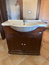 Mobile bagno legno massello artigianale