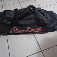 borsone baseball softball rawlings nero