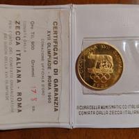 Medaglia d'oro commemorativa Olimpiadi Roma 1960