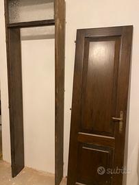 2 porte interne legno massiccio