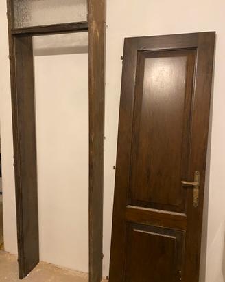 2 porte interne legno massiccio
