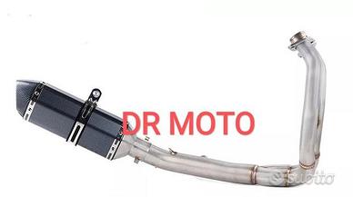 Scarico completo specifico kawasaki 650 collettore